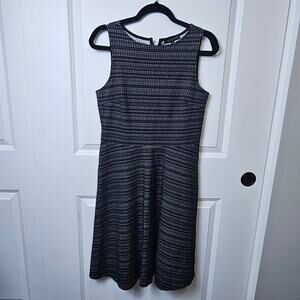 BANANA REPUBLIC  Black Size 10 Fit and Flare with Crew Neck